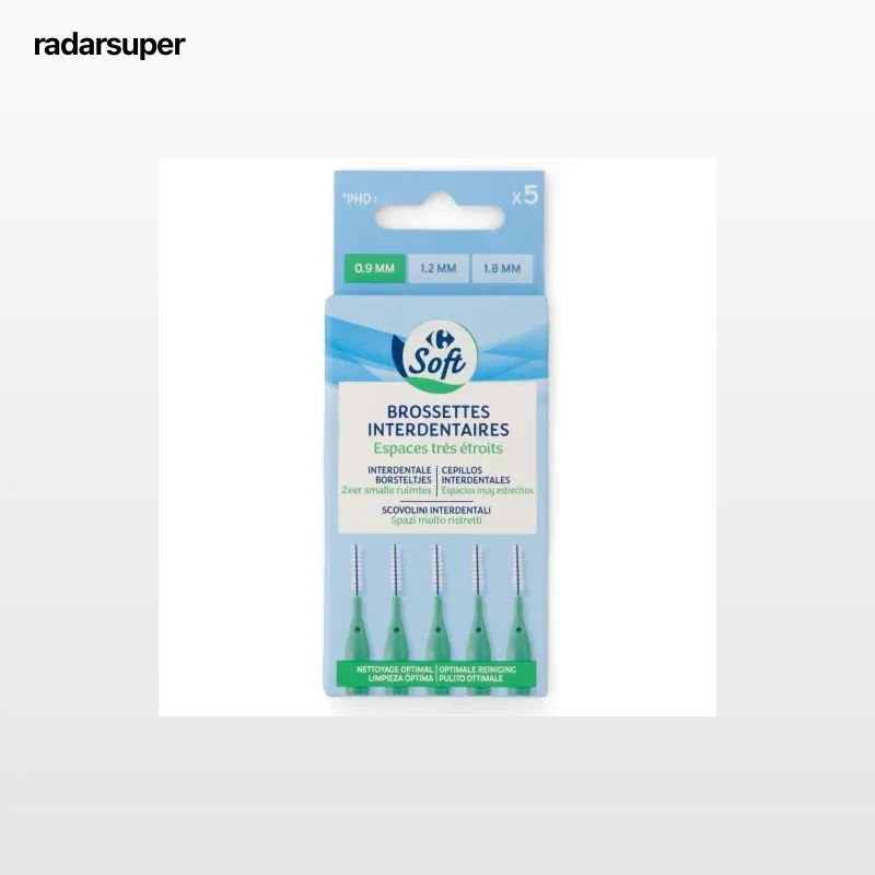 Cepillo interdental 0,9 MM Soft Carrefour 5 ud.