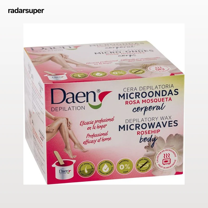 Cera depilatoria microondas Daen 250 gr Rosa Mosqueta