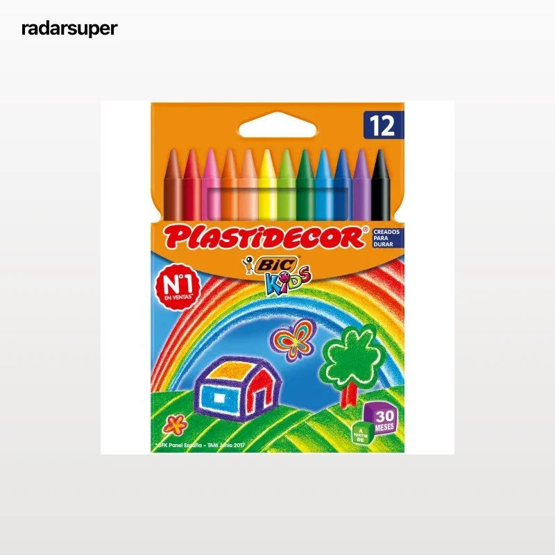 Ceras Bic Plastidecor 12 ud
