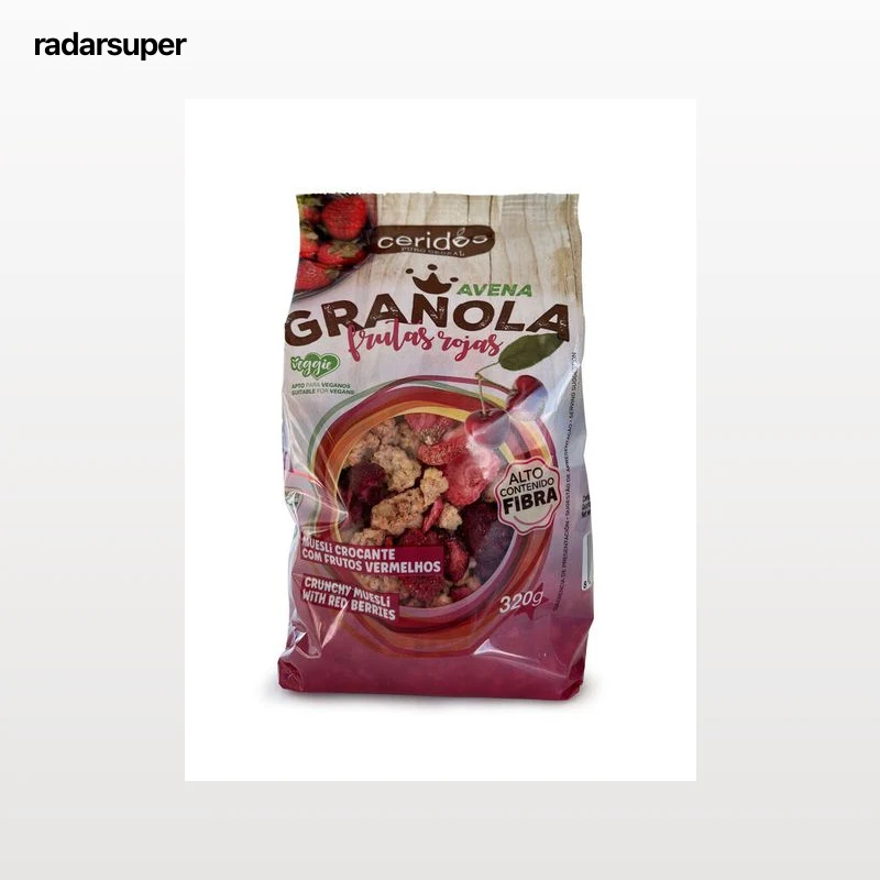 Cereal granola con frutos rojos Cerides 320g