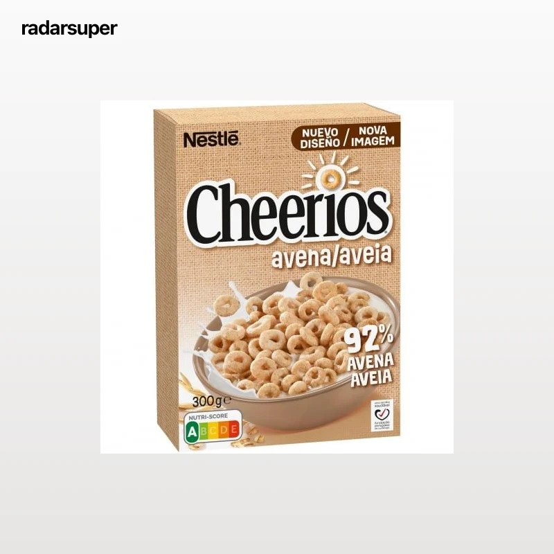 Cereales anillos de avena integral Cheerios Nestlé 300 g.