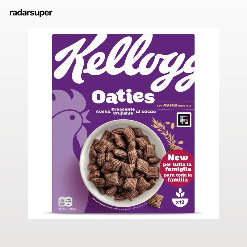 Cereales de avena al cacao oaties Kellogg's 360 g