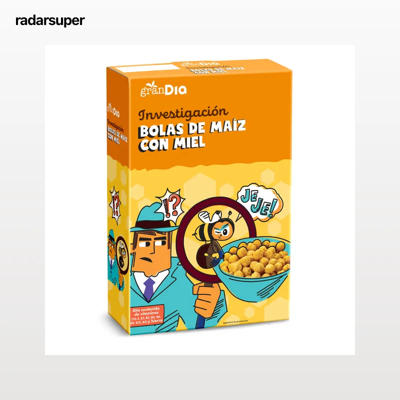 Cereales de bolas de maíz con miel Gran Dia 500 g