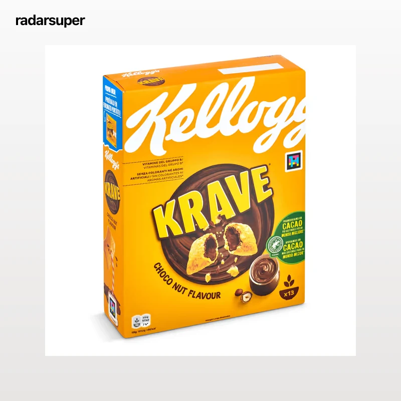 Cereales con chocolate y avellana Kellogg's Krave 410 g