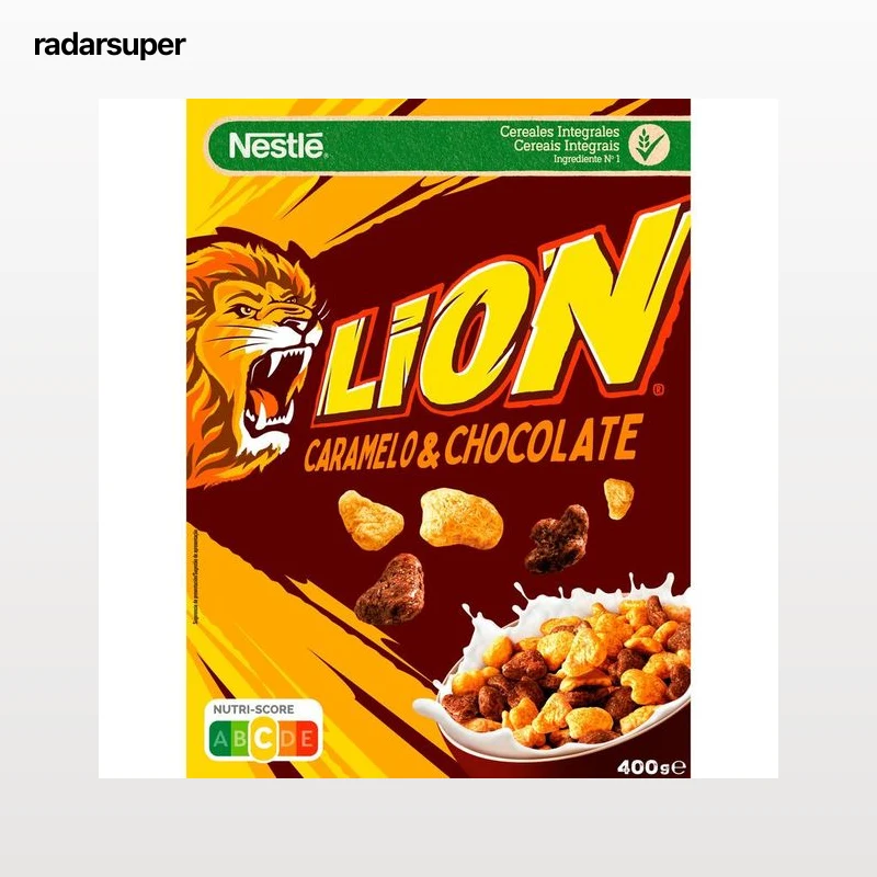 Cereales chocolate y caramelo Lion nestlé 400g