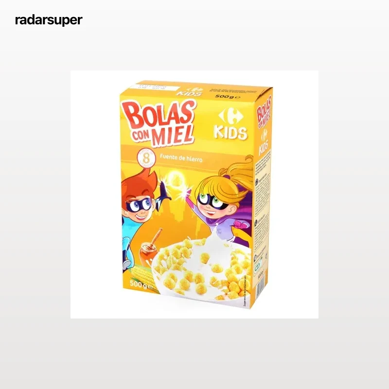 Cereales con maíz y miel Carrefour Kids 500 g.
