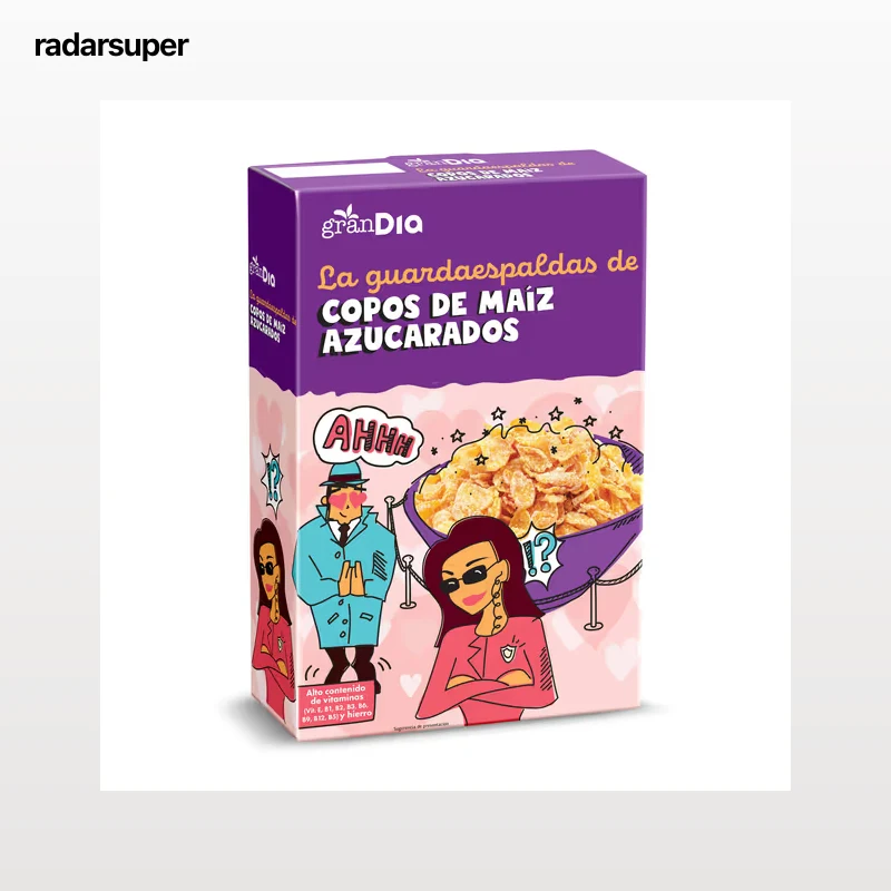 Cereales de copos de maíz con azúcar Gran Dia 500 g