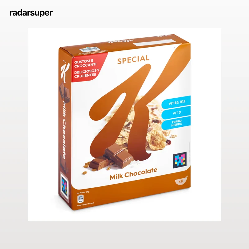 Cereales copos de trigo integral y arroz con virutas de chocolate con leche Kellogg's Special K 335 g