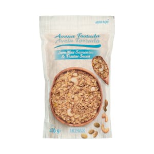 Cereales crujientes avena tostada Hacendado con semillas y frutos secos