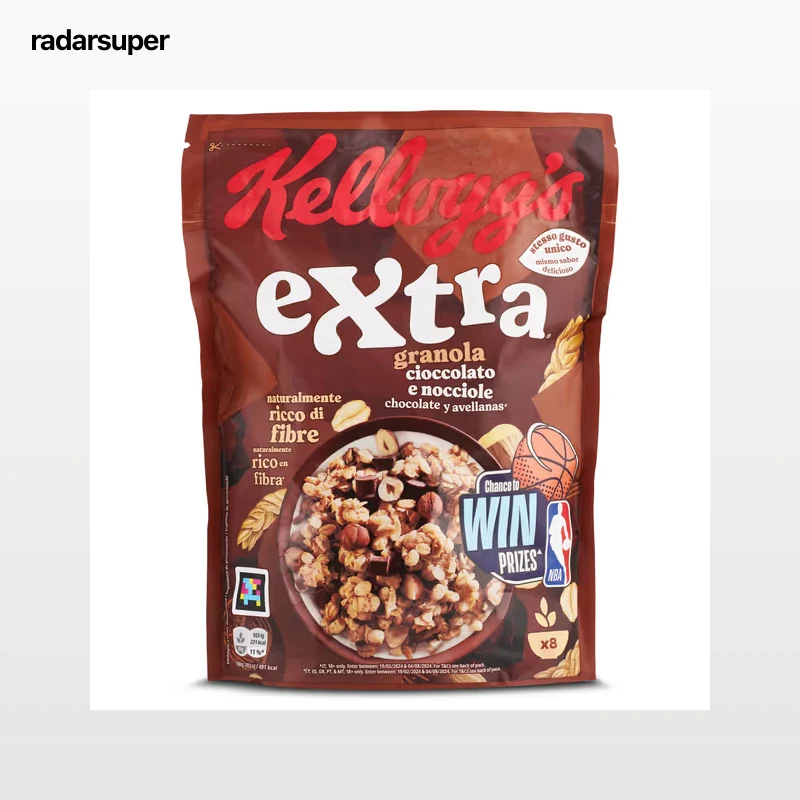 Cereales crujientes con chocolate y avellanas Kellogg's Extra 375 g