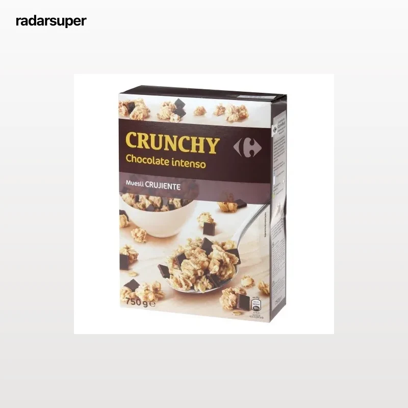Cereales crujientes con chocolate Muesli Carrefour 750 g.