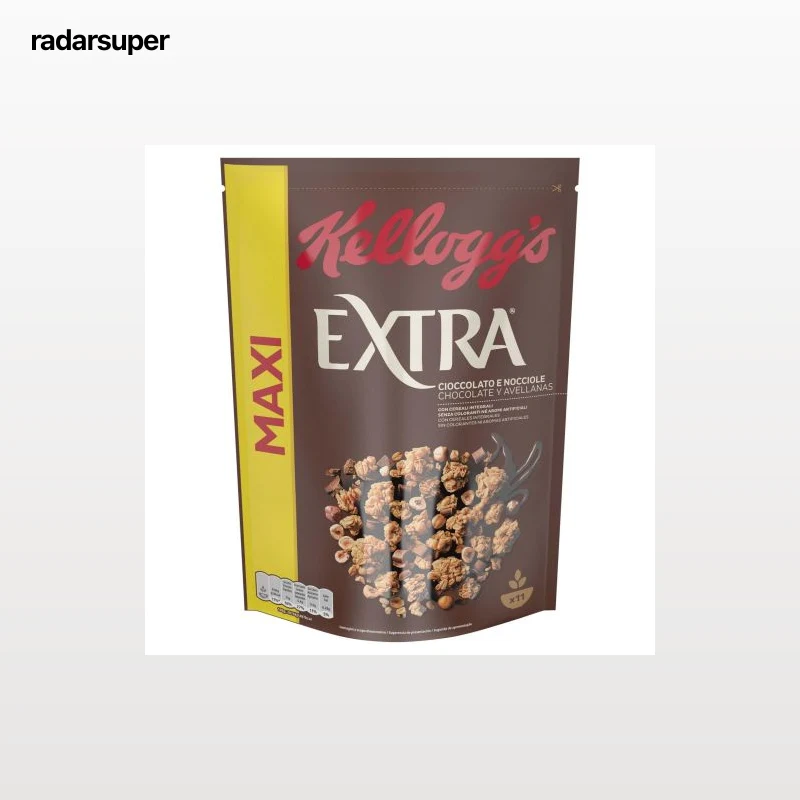 Cereales de avena tostada con chocolate Extra Kellogg's 500 g.