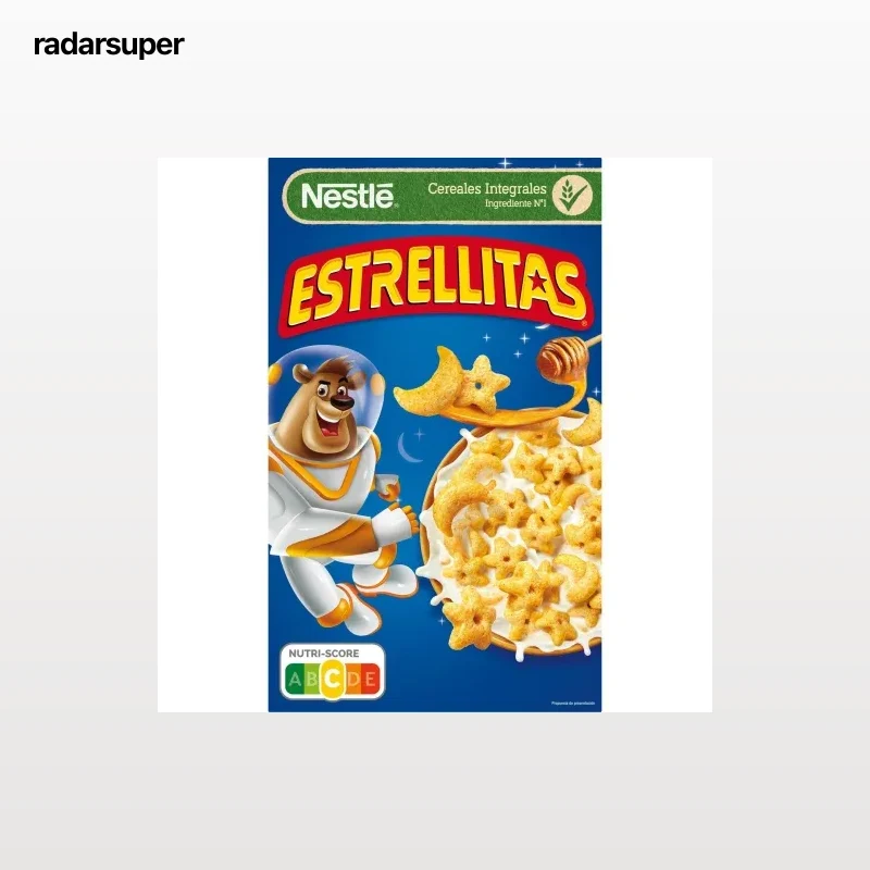 Cereales de trigo y maíz tostados con miel Estrellitas Nestlé 450 g.