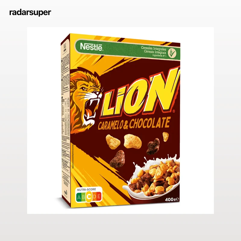Cereales integrales con chocolate y caramelo Nestlé Lion 400 g