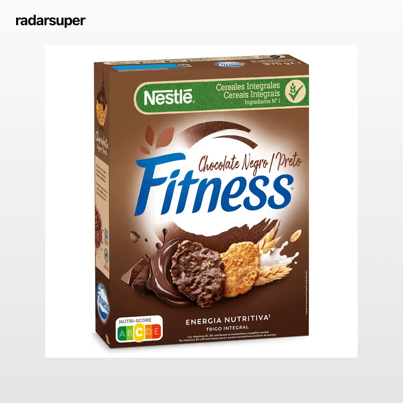 Cereales integrales con chocolate negro Nestlé Fitness 375 g