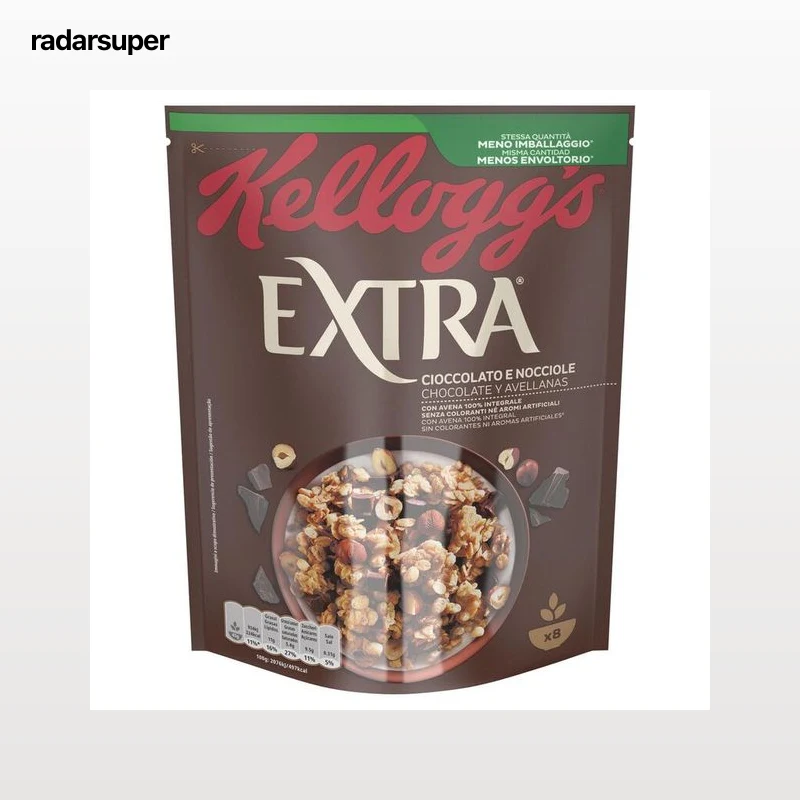 Cereales Kellogg'S 375g extra con chocolate y avellanas