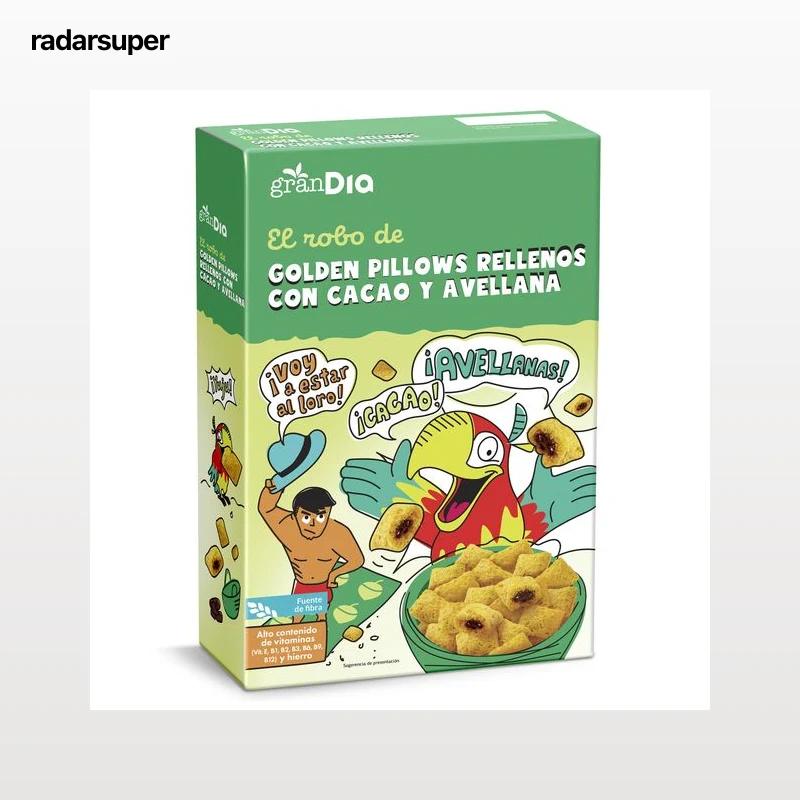Cereales rellenos de cacao y avellana Gran Dia 500 g