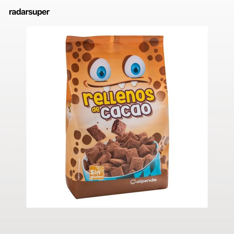 Cereales rellenos de cacao y avellana sin gluten Alipende 500g
