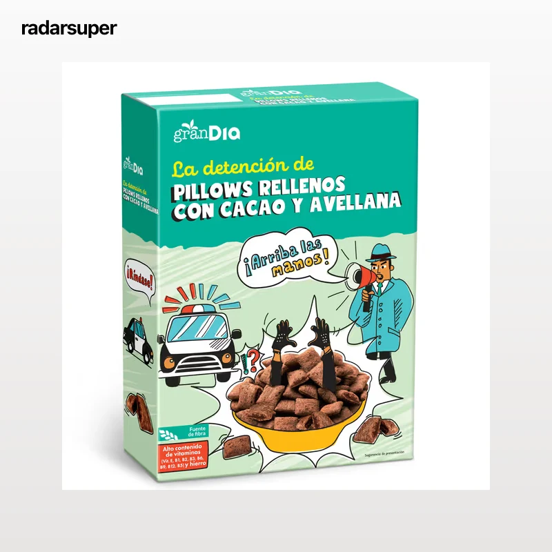 Cereales rellenos con chocolate y avena Gran Dia 500 g