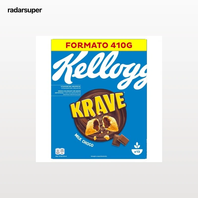 Cereales rellenos con chocolate Krave Kellogg's 410 g.