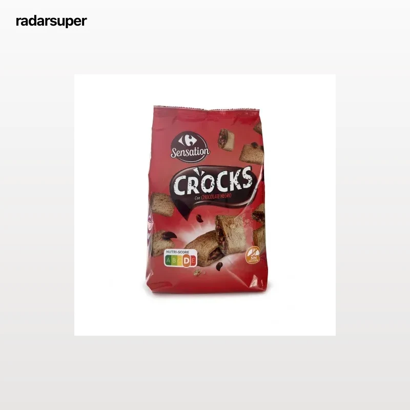Cereales Rellenos de Crema de Chocolate Negro Carrefour Sensation 500 gr.