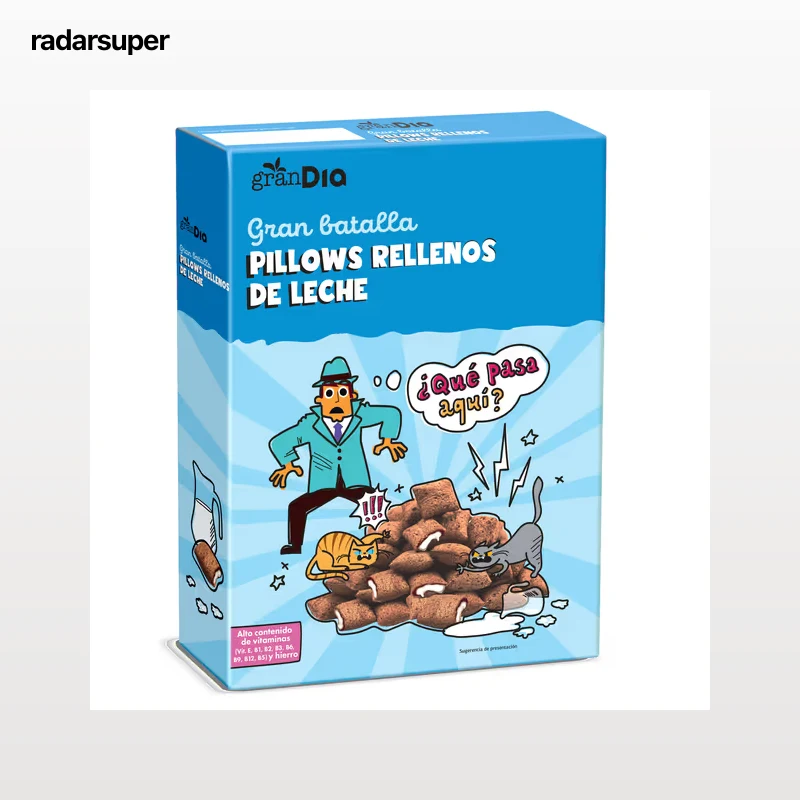 Cereales rellenos de leche Gran Dia 500 g
