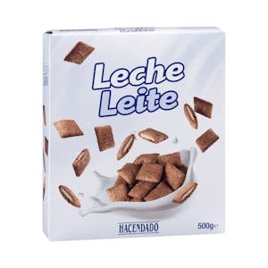 Cereales rellenos de leche