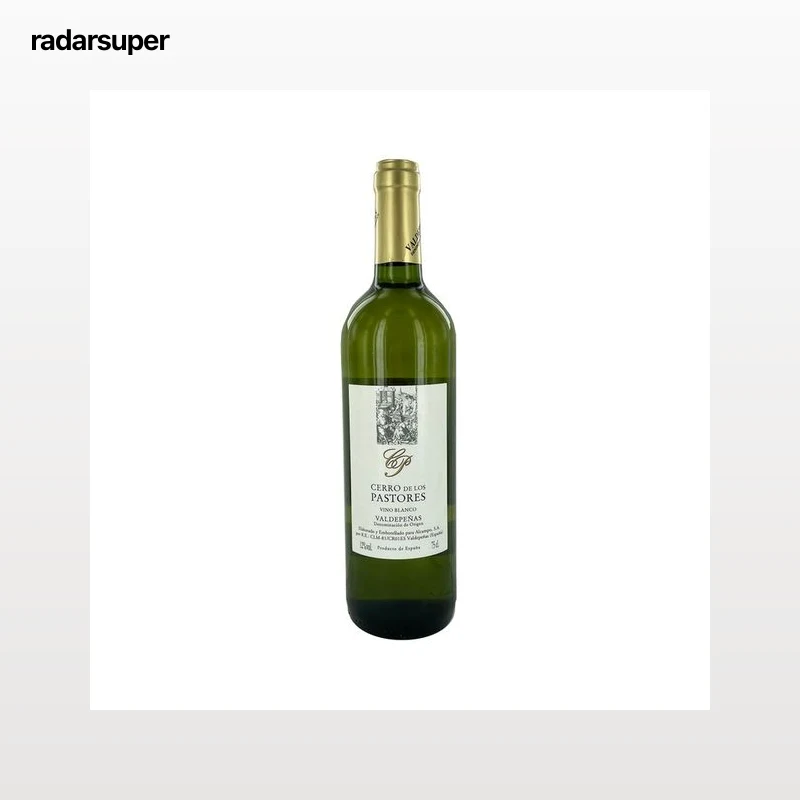 CERRO DE LOS PASTORES  Vino blanco con D.O. Valdepeñas botella 75 cl.