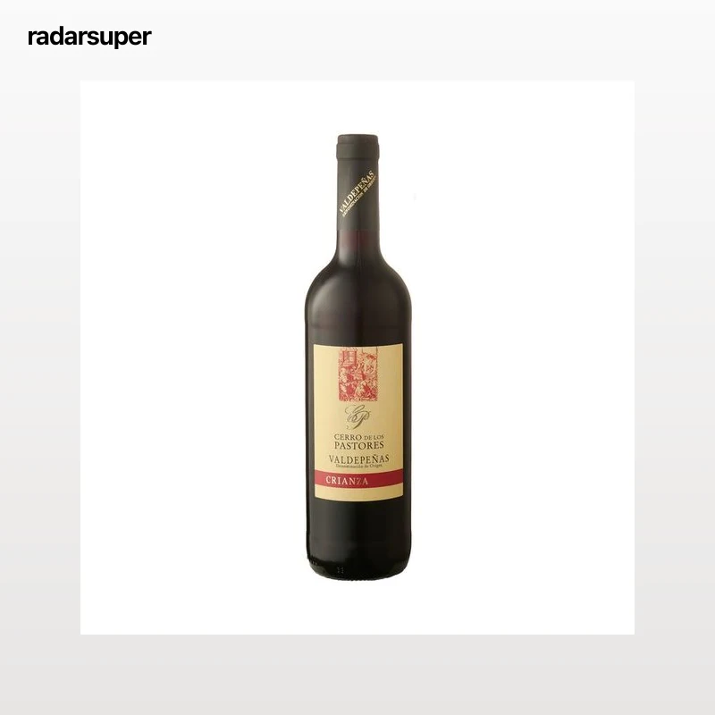 CERRO DE LOS PASTORES Vino tinto crianza con D.O. Valdepeñas botella 75 cl.