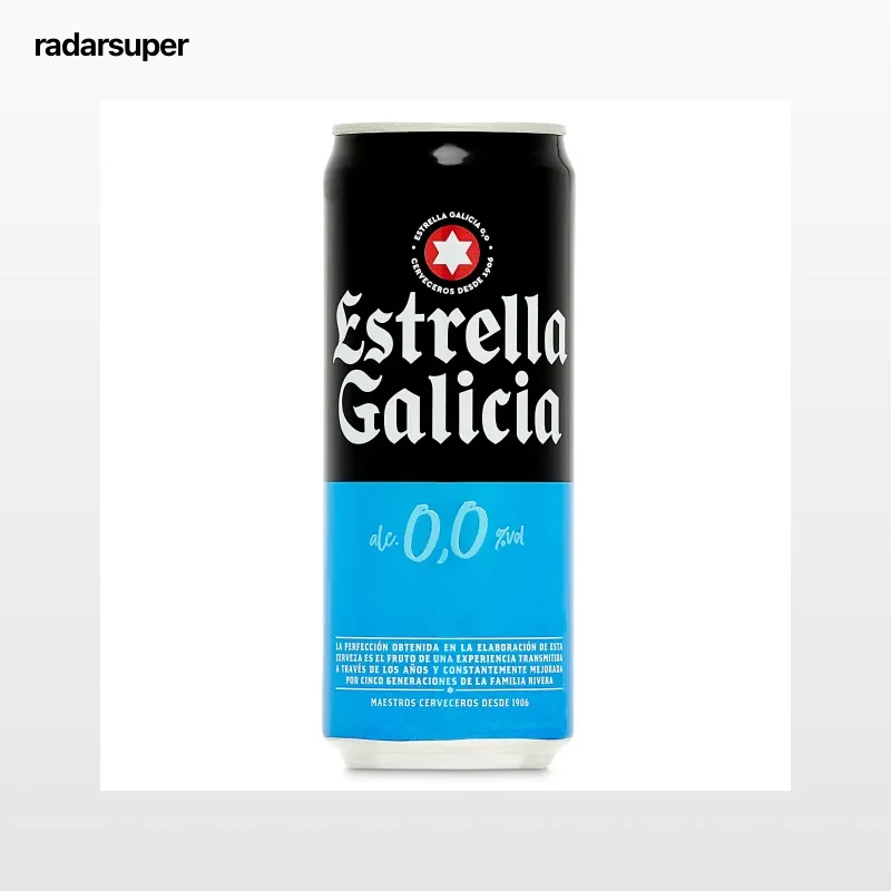Cerveza 0,0% alcohol Estrella Galicia 33 cl