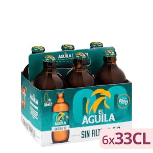 Cerveza 0,0% sin alcohol El Águila sin filtrar