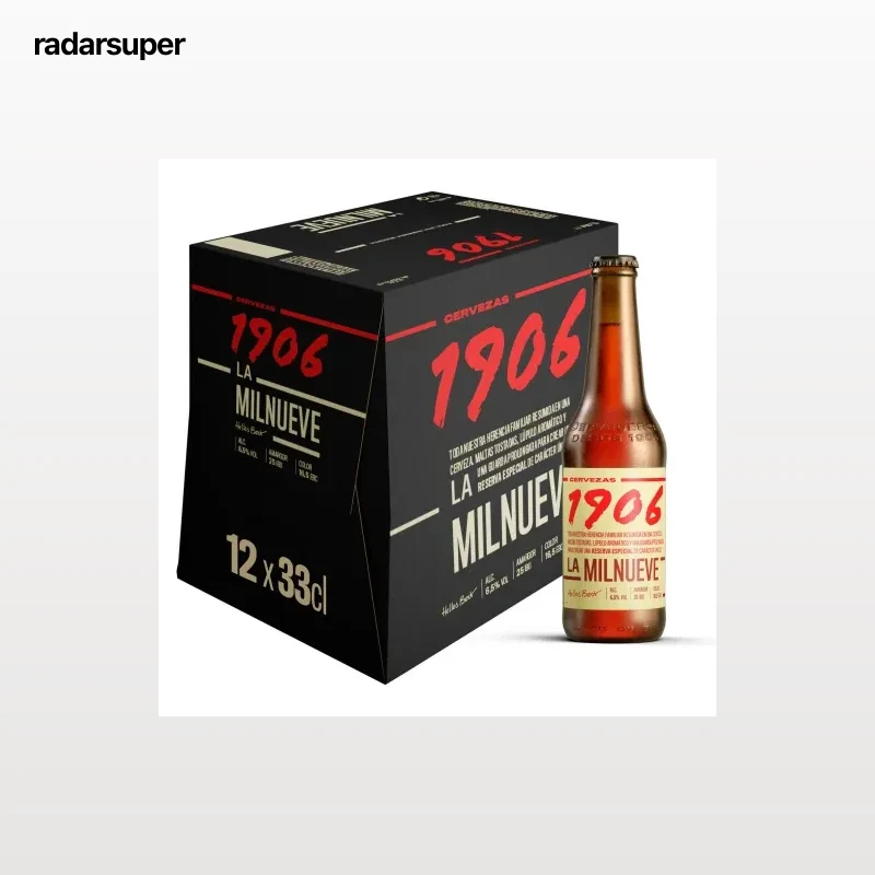 Cerveza 1906 reserva especial pack 12 botellas 33 cl.