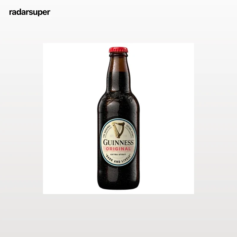 Cerveza ale negra irlandensa Guinnes Original botella 33 cl.