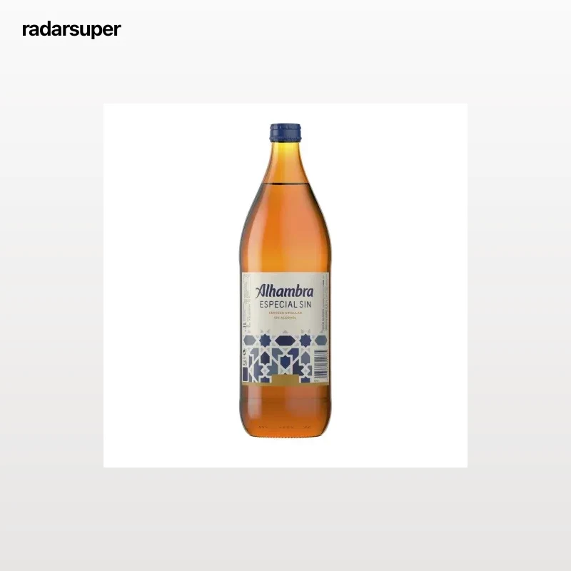Cerveza Alhambra especial sin alcohol botella 1 l.