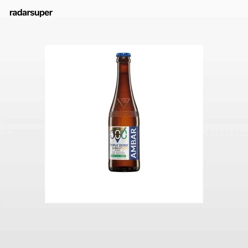 Cerveza Ambar 0,0 sin alcohol sin gluten botella 33 cl.