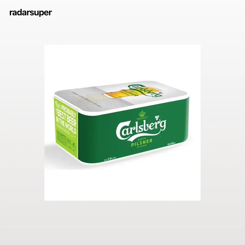 Cerveza Carlsberg pack 12 latas 33 cl.