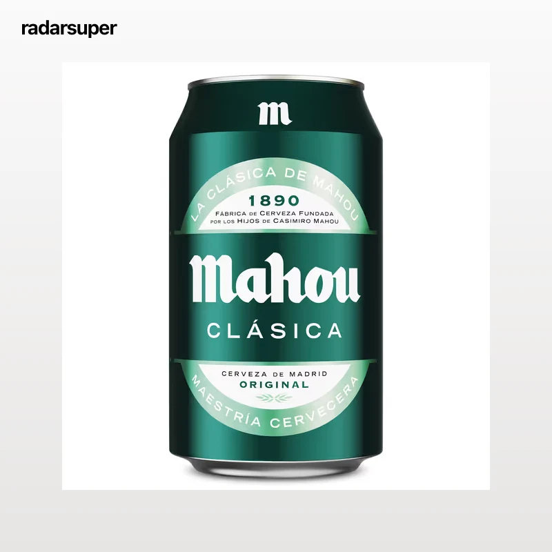 Cerveza clásica Mahou 33 cl