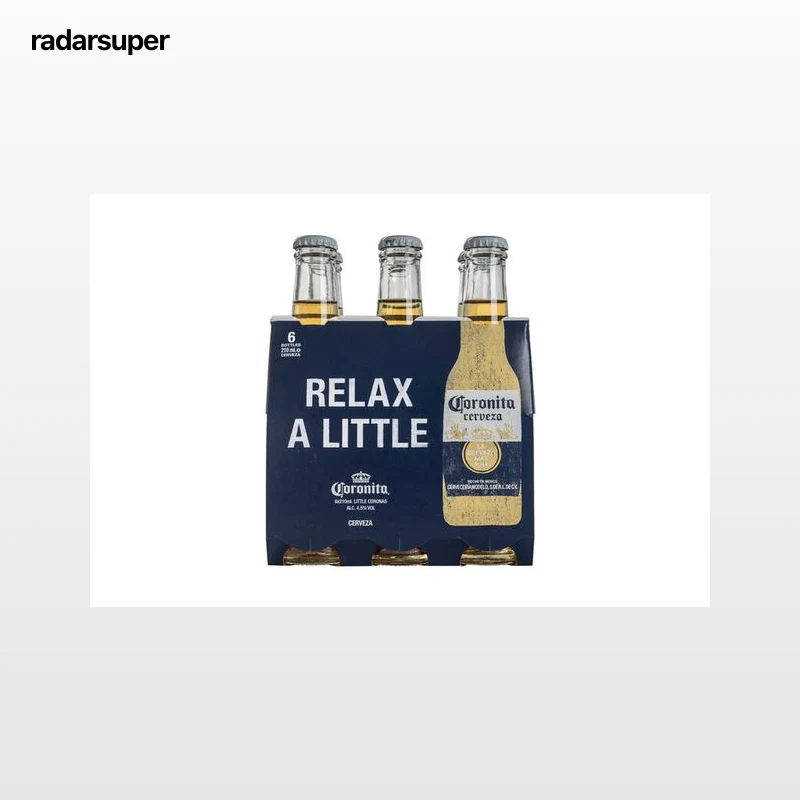 Cerveza Corona pack 6 botellas 21cl