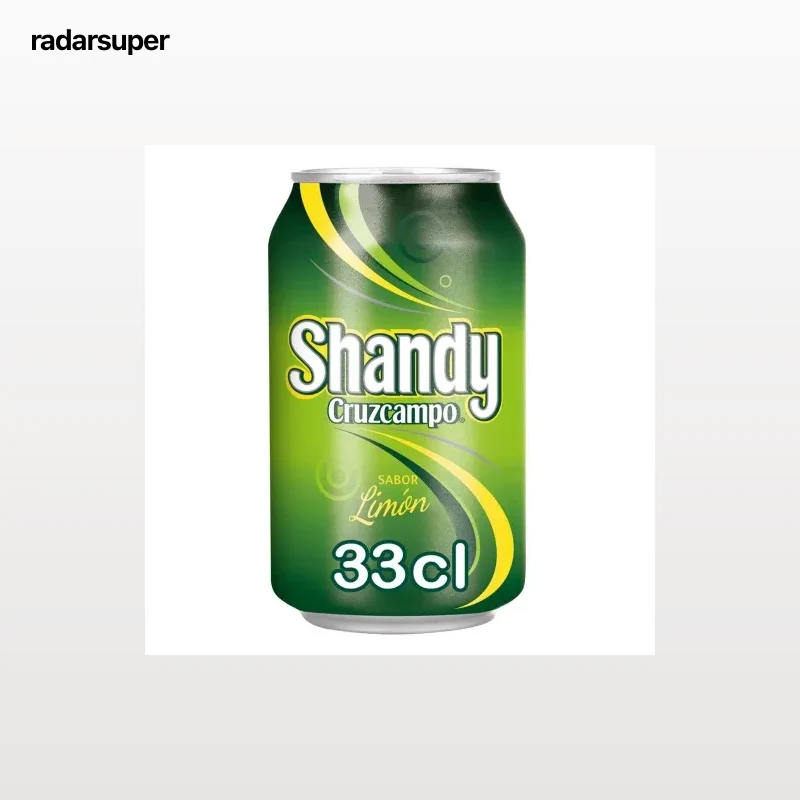 Cerveza Cruzcampo Shandy con limón lata 33 cl.