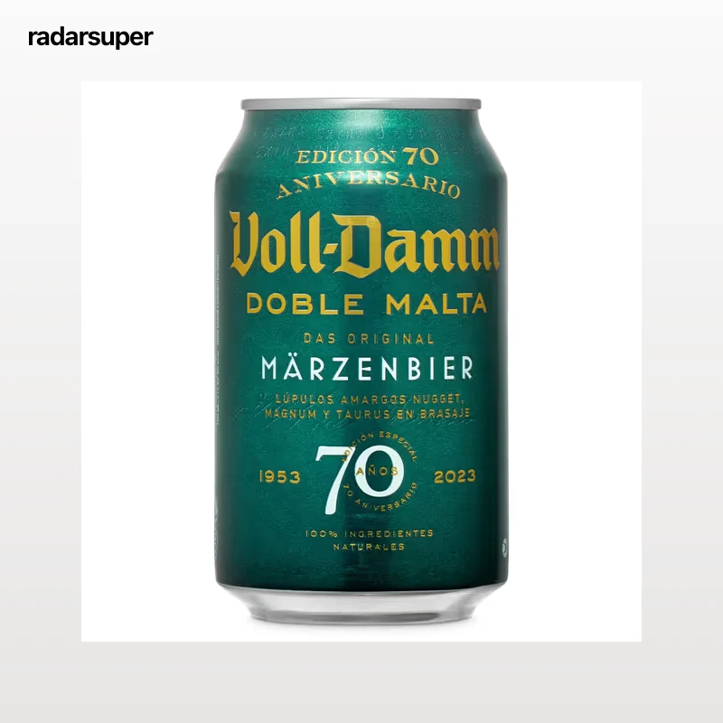 Cerveza doble malta Voll Damm 33 cl