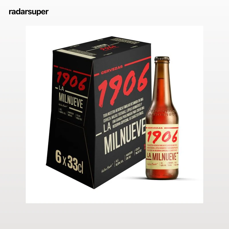 Cerveza dorada 1906 pack 6 botellas 33cl