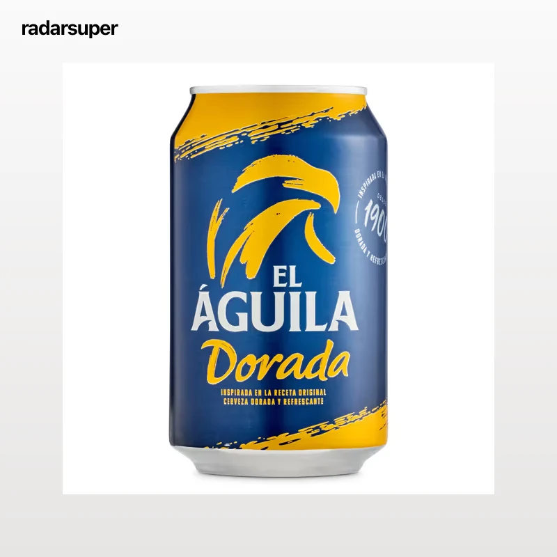 Cerveza dorada El águila 33 cl