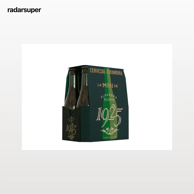 Cerveza dorada Alhambra Reserva 1925 pack 6 botellas 22,5cl