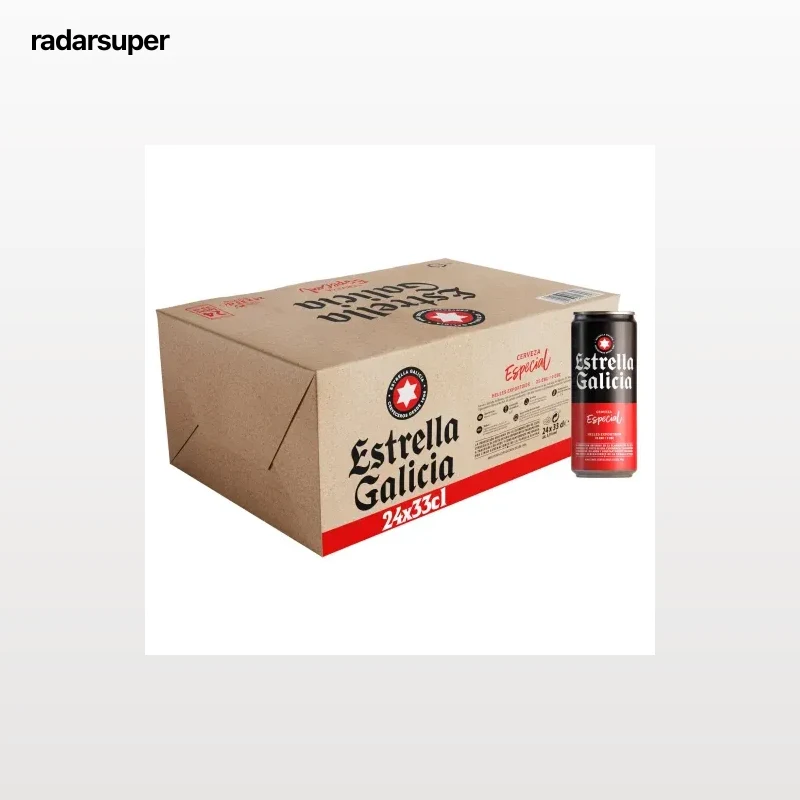 Cerveza Estrella Galicia especial pack 24 latas 33 cl.