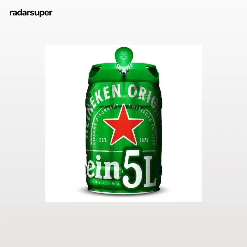 Cerveza Heineken barril 5 l.
