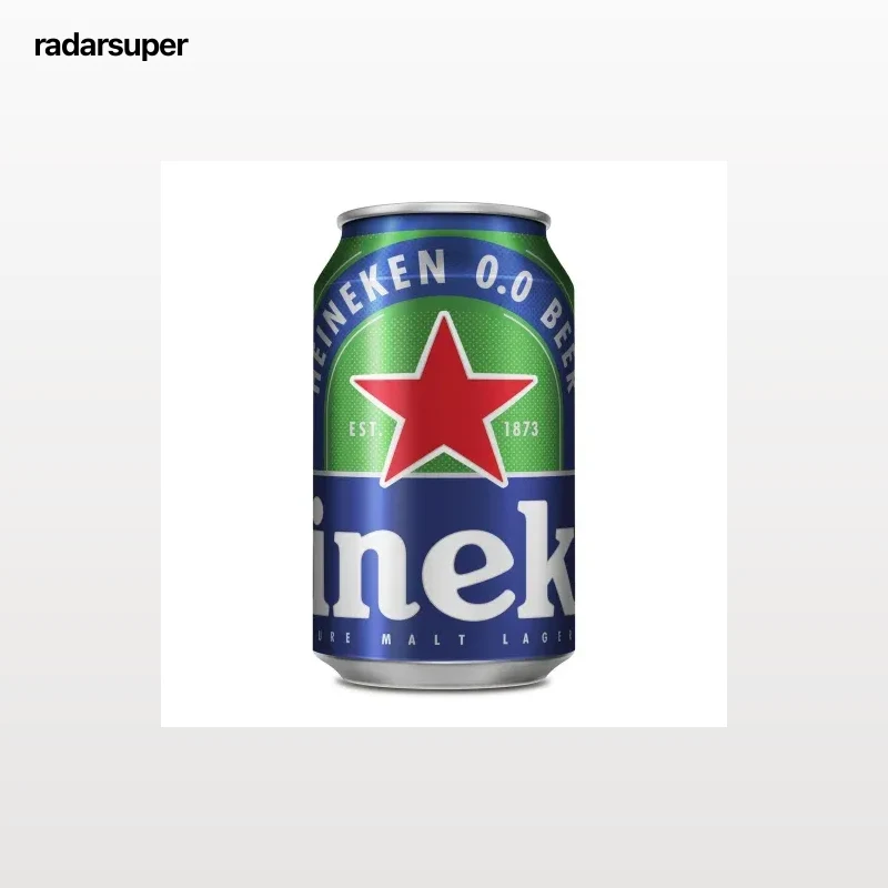 Cerveza Heineken Lager 0,0 sin alcohol lata 33 cl.