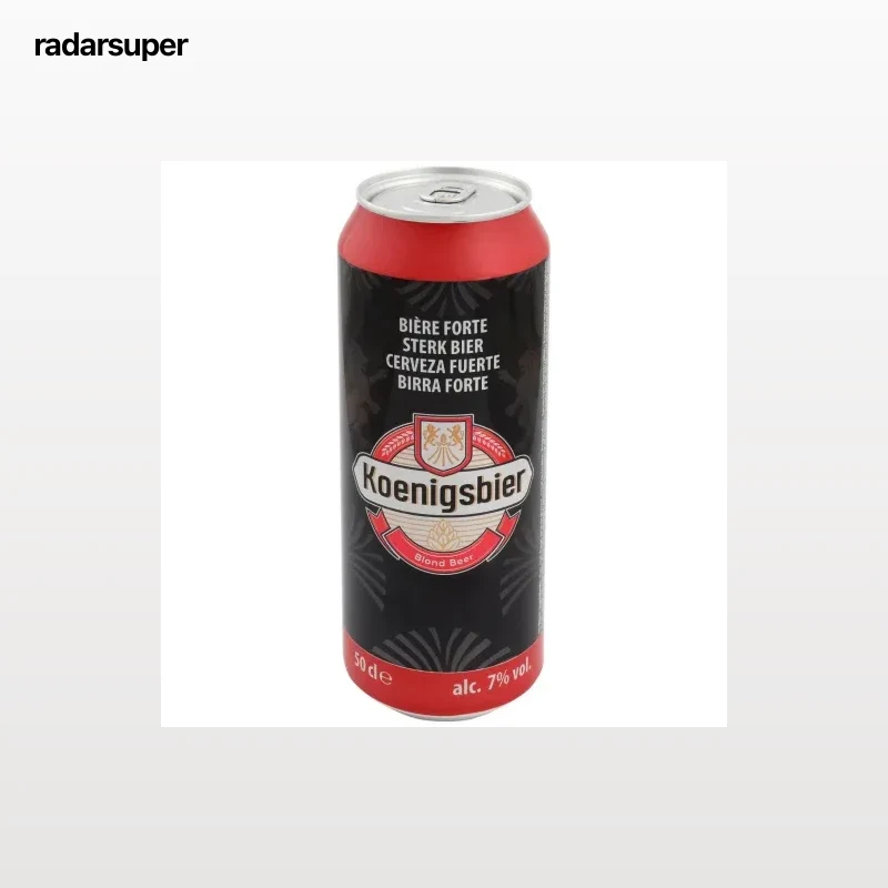Cerveza Koenigsbier fuerte lata 50 cl.