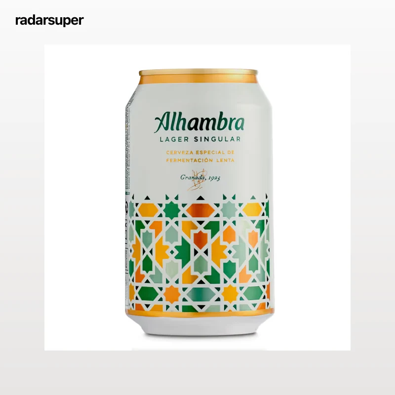 Cerveza lager Alhambra 33 cl