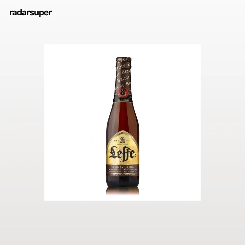 Cerveza Leffe Brune negra botella 33 cl.