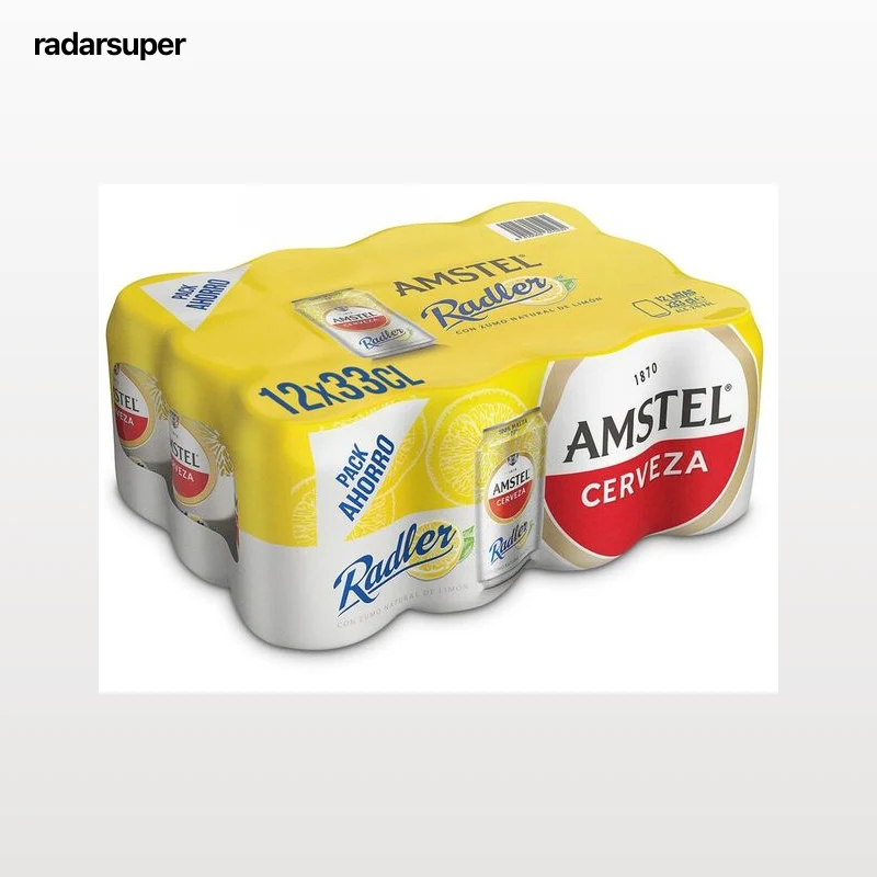 Cerveza con limón Amstel Radler pack 12 latas